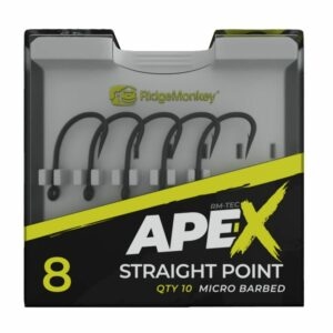 RidgeMonkey Háčky Ape-X Straight Point Barbed